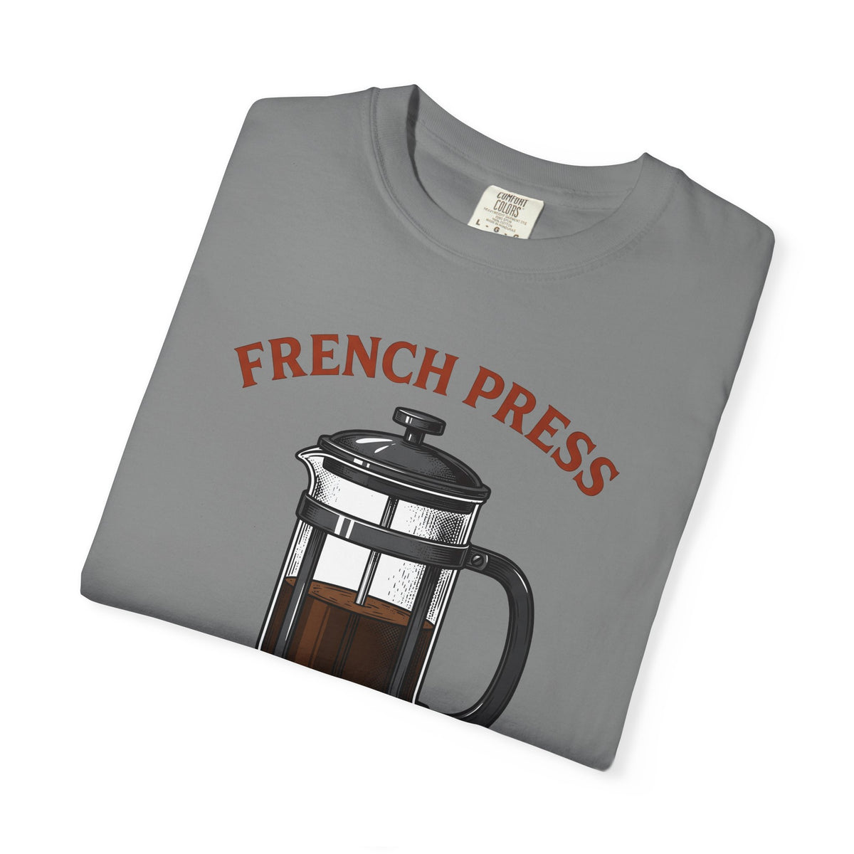 French Press T-Shirt Coffee Cafe Gift Women Sketch T-Shirt Cafetiere T-Shirt Coffee Fan Coffee Art T-Shirt Coffee Shop Graphic Cartoon Coffee T-Shirt