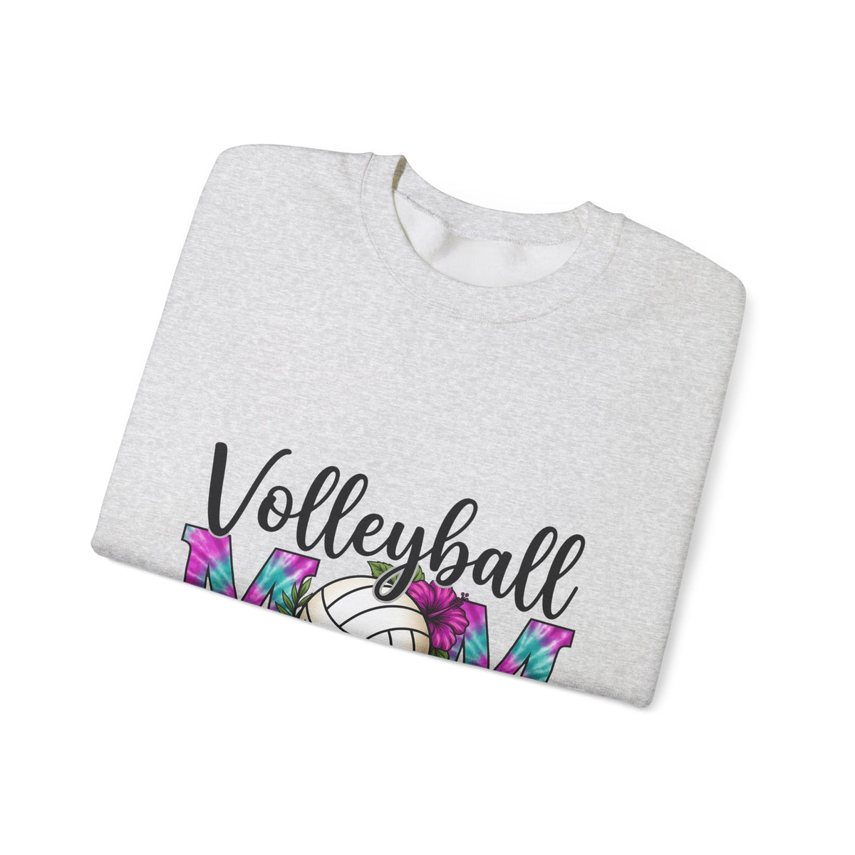 Volleyball Floral Sweatshirt Volleyball Mom Sports Gift Women Tie Dye Sweatshirt Volleyball Sweatshirt Volleyball Enthusiast Batik Sweatshirt Athletic Graphic