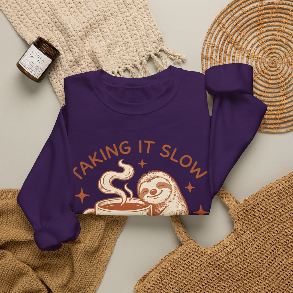 Sloth Latte Cup Sweatshirt Coffee Pets Gift Women Cartoon Sweatshirt Sweatshirt Sweatshirt Coffee Fan Coffee Cup Sweatshirt Animal Graphic Hand Drawn Twinkles Sweatshirt