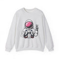 Astronaut Graphic Sweatshirt America Space Gift Women Comic Sweatshirt Cosmonaut Sweatshirt Patriot Fan Galactic Graphic Illustration Cartoon Sweatshirt Retro