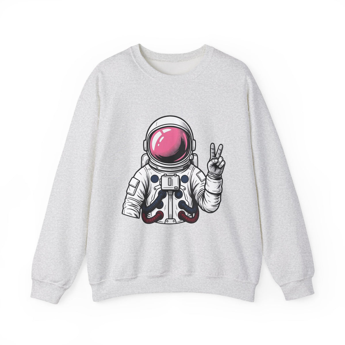 Astronaut Graphic Sweatshirt America Space Gift Women Comic Sweatshirt Cosmonaut Sweatshirt Patriot Fan Galactic Graphic Illustration Cartoon Sweatshirt Retro