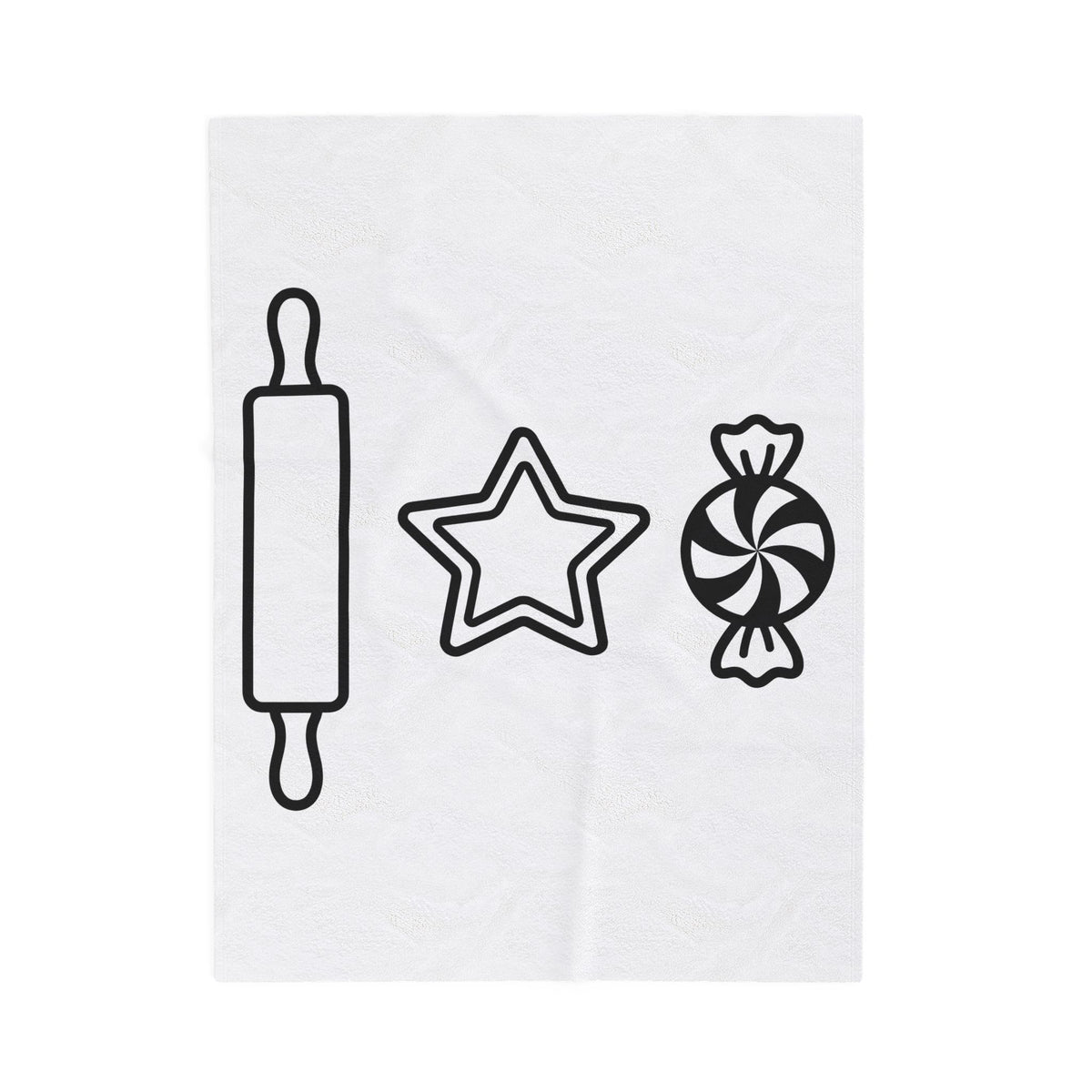 Pastry Symbols Christmas Desserts Gift Simple Bakery Holiday Fan Minimalist Treat Contemporary Blanket
