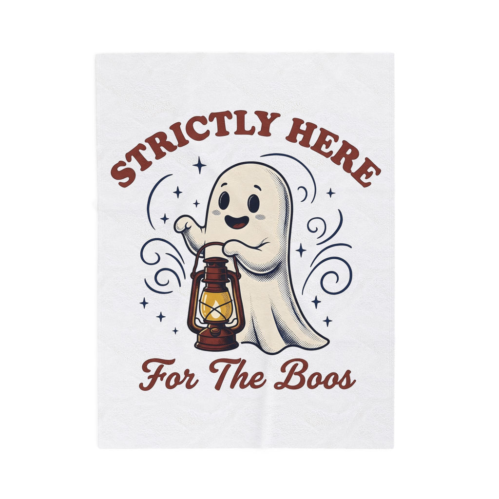 Cute Ghost Halloween Party Gift Cartoon Specter Spooky Fan Boo Vintage Lantern Blanket