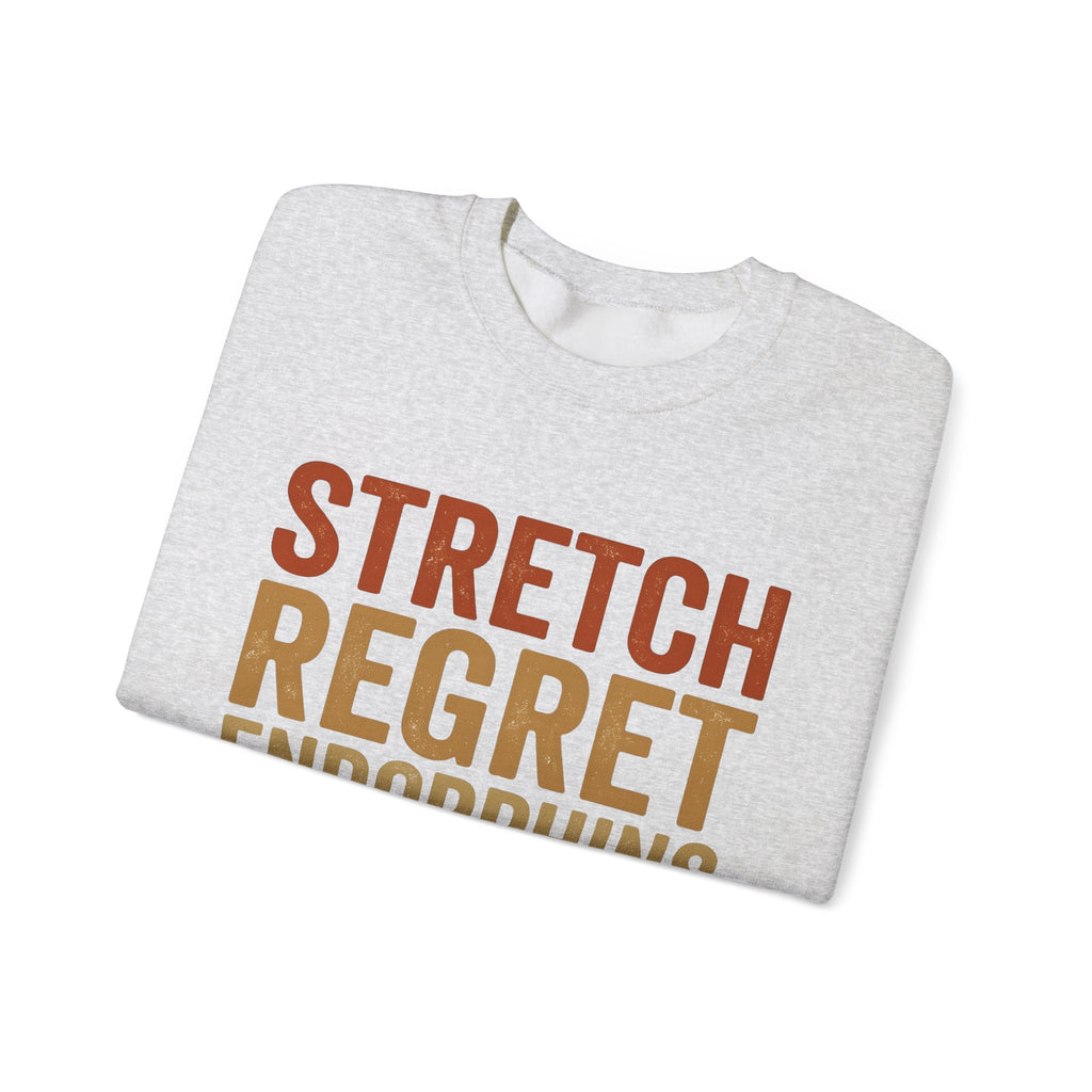 Motivational Text Sports Workout Gift Bold Typography Inspirational Athlete Enthusiast Typography Sweatshirt