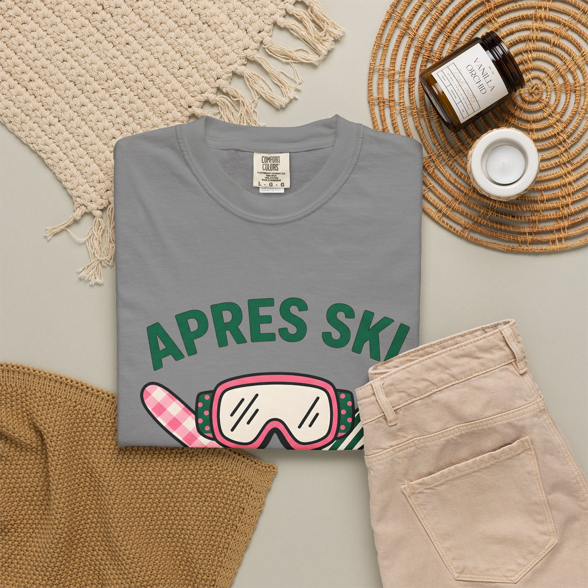 Ski Goggles T-Shirt Skiing Winter Gift Women Cartoon T-Shirt Snow Goggles T-Shirt Snowboarder Enthusiast Comic T-Shirt Frost Graphic Retro Crossed