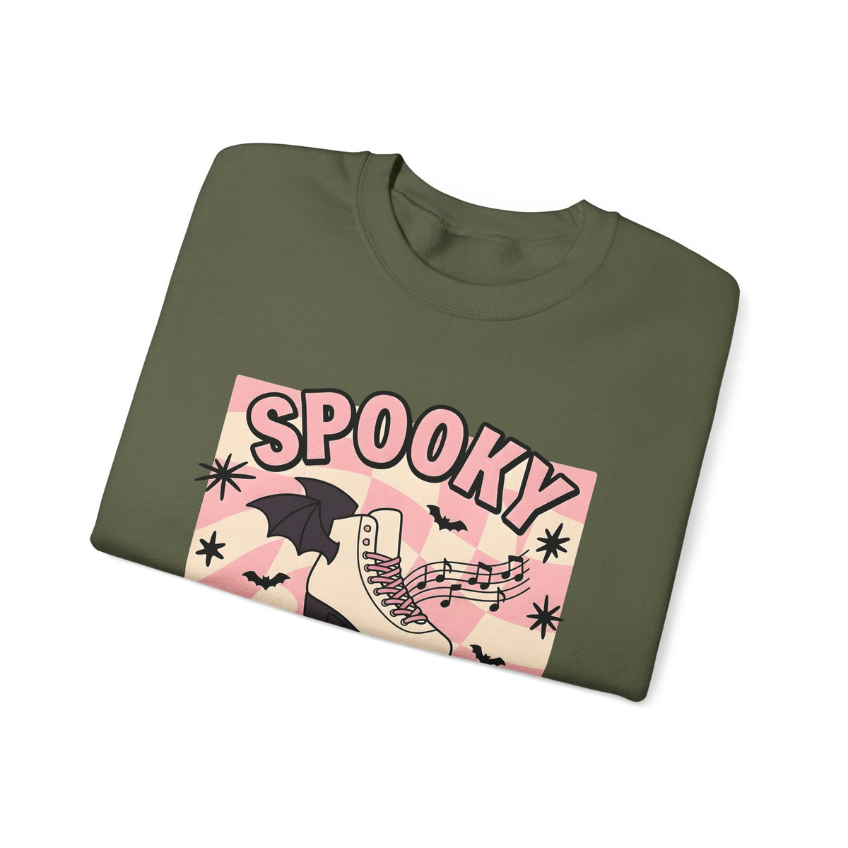 Roller Skate Bat Sweatshirt Halloween Sports Gift Women Line Art Sweatshirt Roller Derby Sweatshirt Horror Fan Skate Graphic Athlete