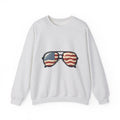 Sunglass Aviators Sweatshirt 4th Of July Freedom Gift Women Hand Drawn Sweatshirt Shades Sweatshirt Independence Day Fan Illustrated Sweatshirt Liberty Graphic
