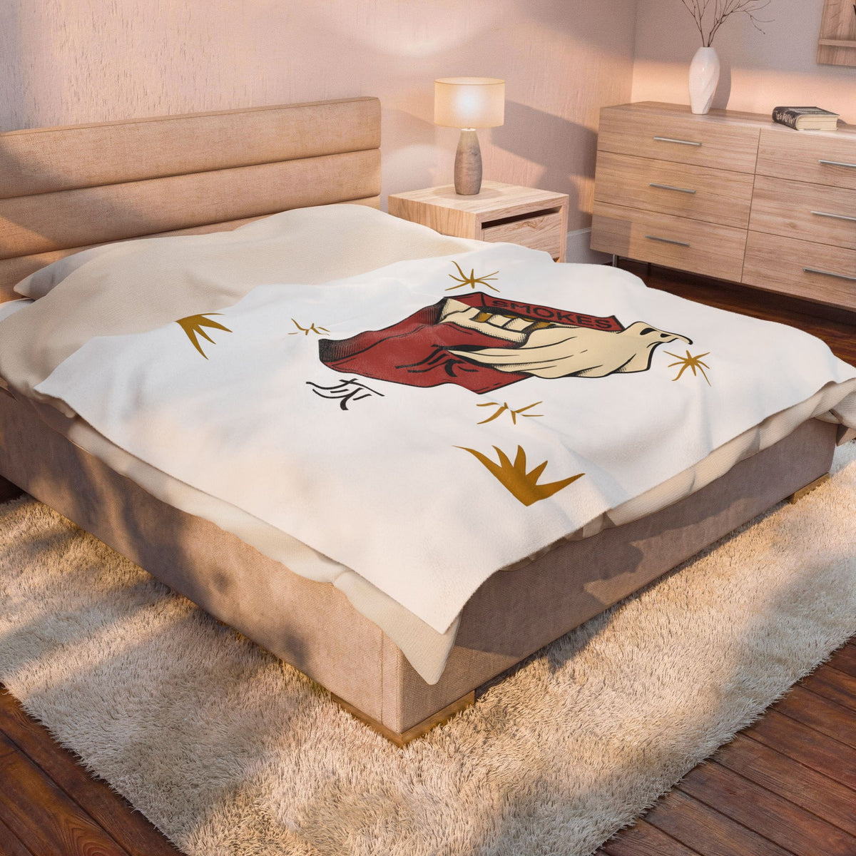 Specter Tobacco Case Blanket Halloween Fright Gift Women Distressed Blanket Tobacco Pouch Blanket Horror Fan Spooky Graphic