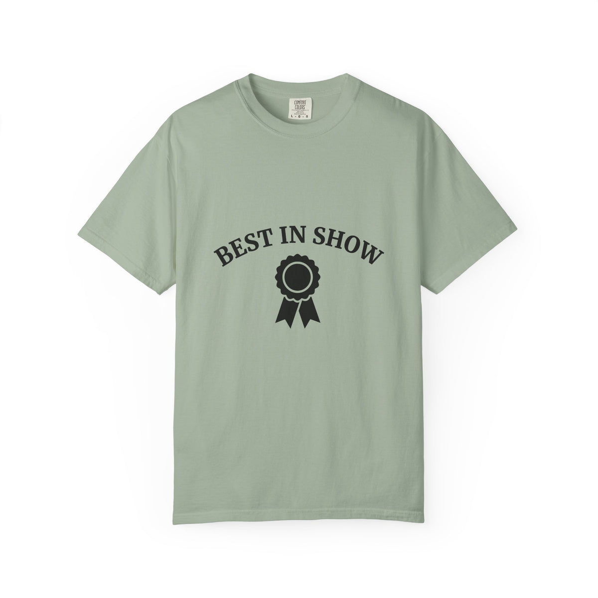 Award Ribbon T-Shirt Dog Competition Gift Women Minimalist T-Shirt Rosette T-Shirt Dog Fan Simple T-Shirt Championship Graphic Retro Badge T-Shirt