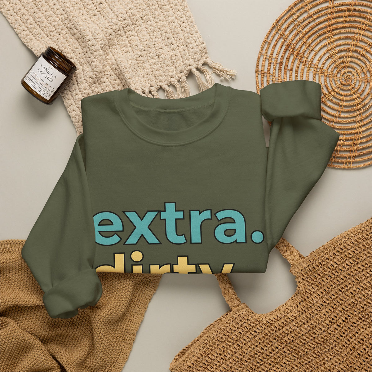 Loud Pastel Font Sweatshirt Coffee Culinary Gift Women Quirky Sweatshirt Bold Typography Sweatshirt Coffee Fan Java Enthusiast Retro Sweatshirt Food Graphic