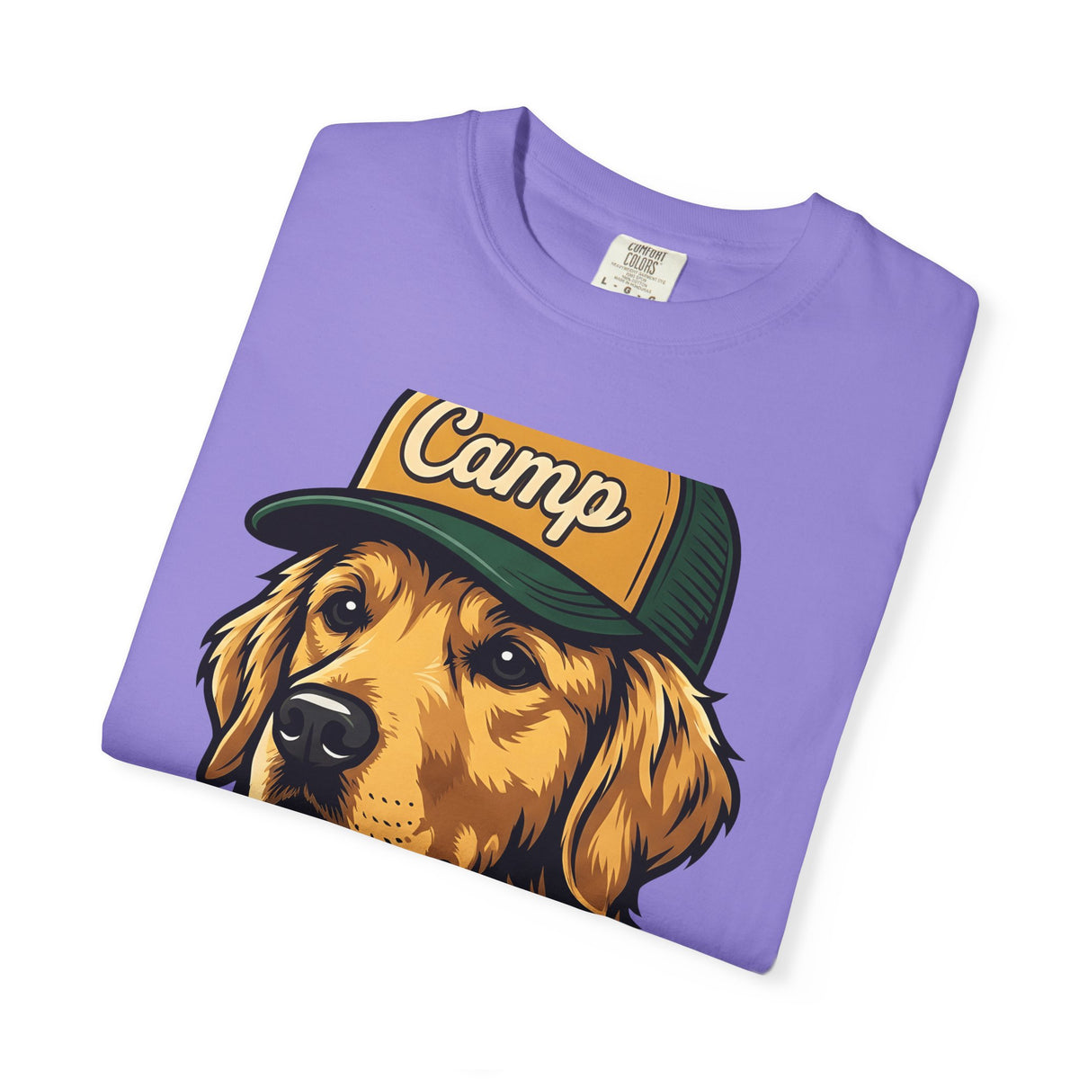 Golden Retriever T-Shirt Dog Hiking Gift Women Hand Drawn T-Shirt Retriever T-Shirt Dog Fan Illustrated Graphic T-Shirt Classic Cap T-Shirt