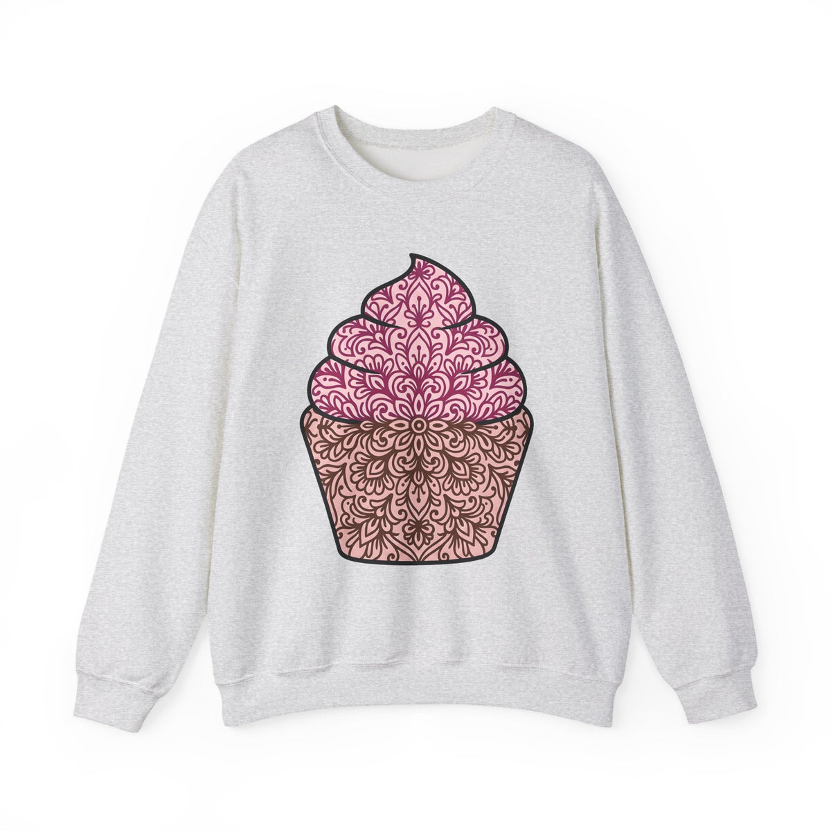 Cupcake Clipart Sweatshirt Desserts Confectionery Gift Women Hand Drawn Sweatshirt Muffin Sweatshirt Pastry Fan Illustrated Sweatshirt Candy Graphic Geometric
