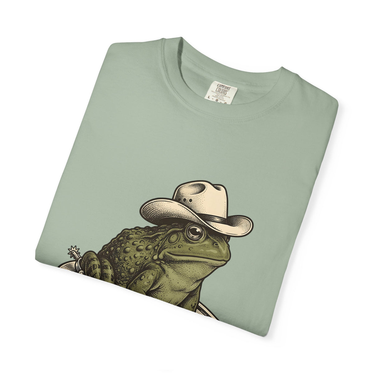 Rodeo Frog T-Shirt Cowgirl Ranch Gift Women Classic T-Shirt Toad T-Shirt Cowgirl Fan Vintage T-Shirt Farm Graphic Line Art Metal Horseshoe T-Shirt