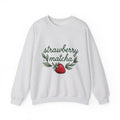 Strawberry Design Sweatshirt Coffee/Desserts/Drinks Food Gift Women Floral Sweatshirt Berry Sweatshirt Dessert Fan Botanical Sweatshirt Cuisine Graphic Retro