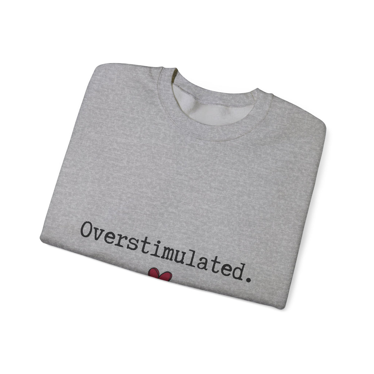 Heart Design Sweatshirt Moms Lifestyle Gift Women Flat Sweatshirt Heart Sweatshirt Motherhood Enthusiast Simple Sweatshirt Daily Graphic Fresh Scarlet Heart