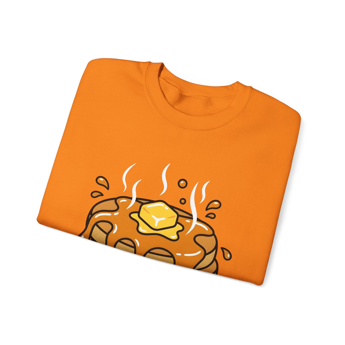 Pancake Stack Desserts Breakfast Gift Cartoon Pancakes Sweets Fan Cartoony Morning Bold Syrup Sweatshirt