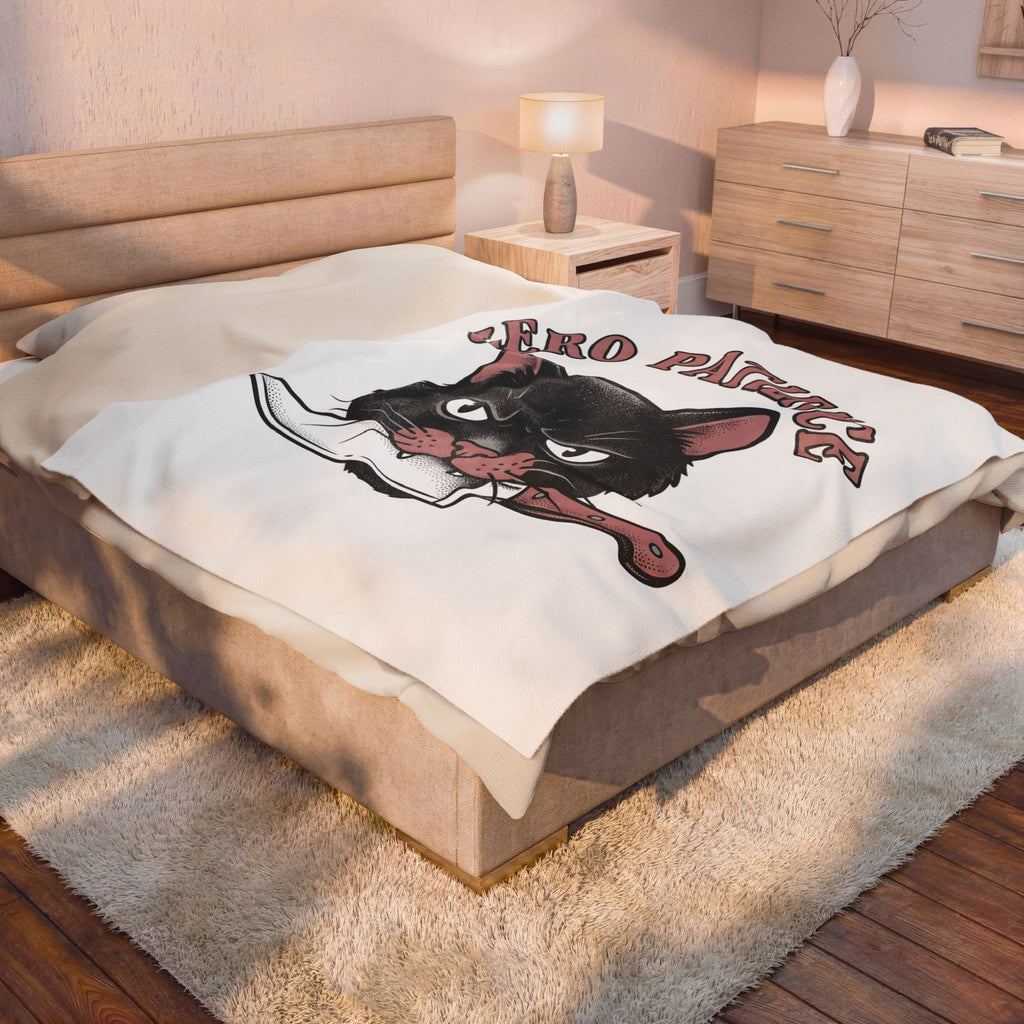 Black Kitten Blanket Halloween Gothic Gift Women Retro Blanket Kitten Blanket Horror Fan Dark Blanket Gothic Graphic Sketch Blade Blanket