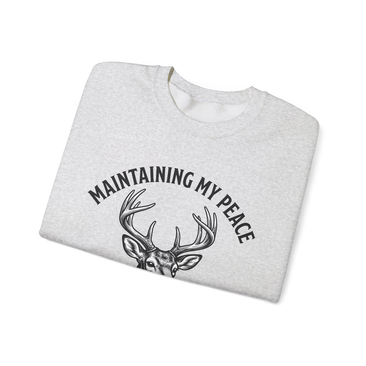 Stag Head Sweatshirt Funny Wildlife Gift Women Retro Sweatshirt Deer Head Sweatshirt Humor Fan Vintage Sweatshirt Animal Graphic Sketch Horns Sweatshirt