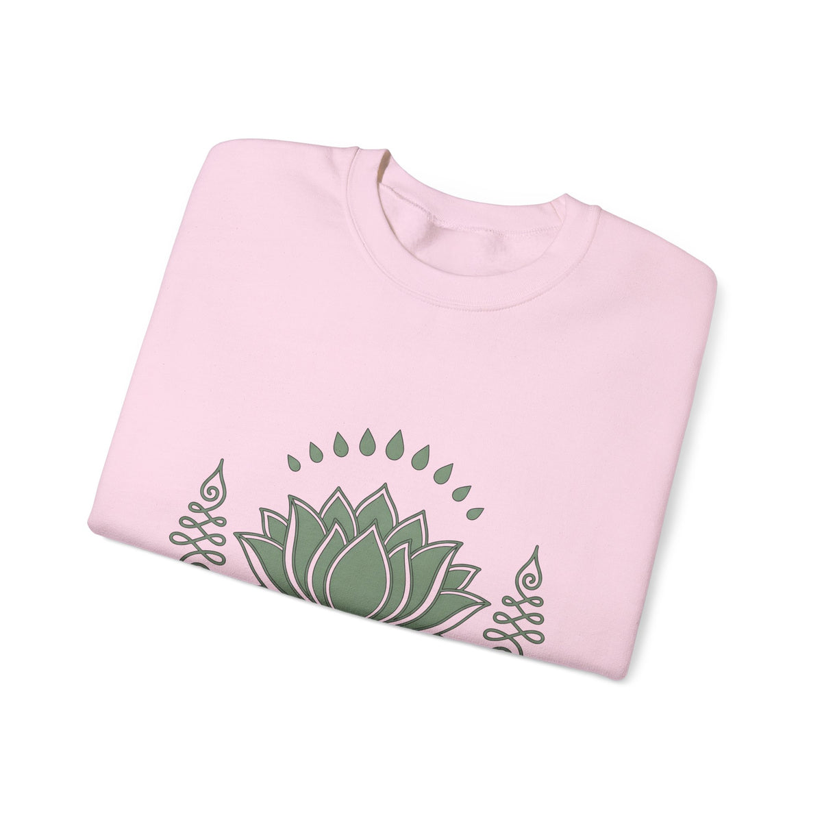 Lotus Blossom Sweatshirt Boho Chic Meditation Gift Women Sketch Sweatshirt Waterlily Sweatshirt Hippie Enthusiast Drawing Design Simple Sacred Geometry