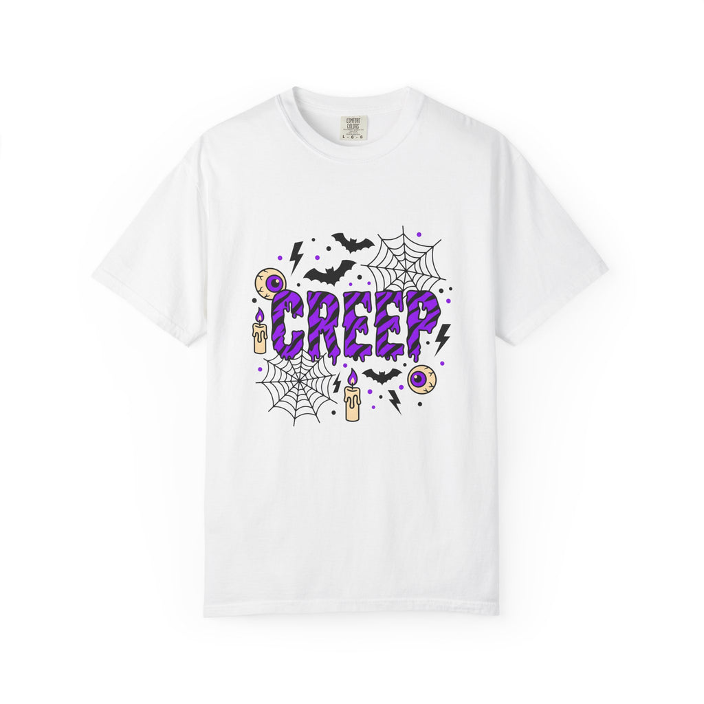 Bat Spider Webbing T-Shirt Halloween Occult Gift Women Haunted T-Shirt Spider Web T-Shirt Horror Fan Spooky T-Shirt Mystic