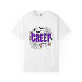 Bat Spider Webbing T-Shirt Halloween Occult Gift Women Haunted T-Shirt Spider Web T-Shirt Horror Fan Spooky T-Shirt Mystic