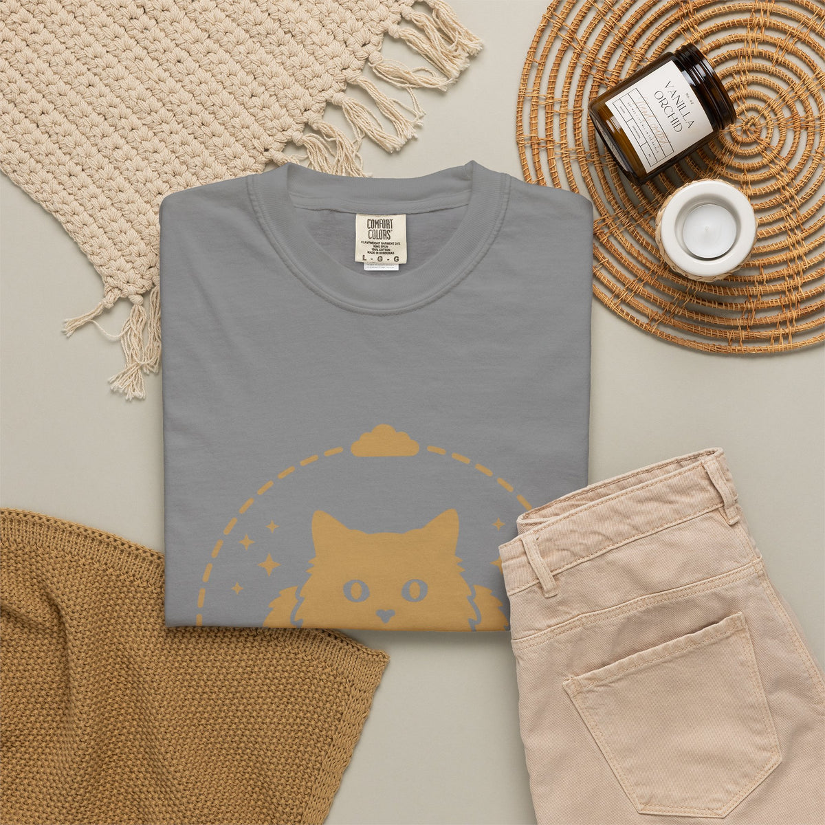 Soft Cat Cat Pet Gift Simple Kitten Cat Fan Minimalist Animal Contemporary Sparkles T-Shirt