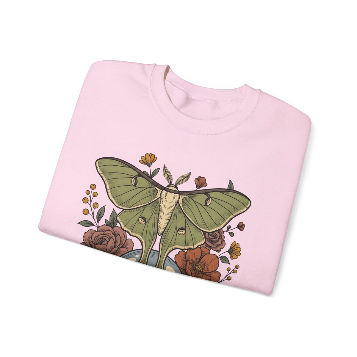Luna Butterfly Sweatshirt Halloween Occult Gift Women Leaf Sweatshirt Butterfly Sweatshirt Horror Fan Spirit Sweatshirt Mystic Graphic Classic Magic Orb Sweatshirt