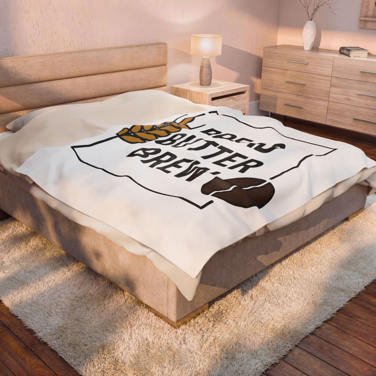 Cereal Coffee Bean Blanket Coffee Pastry Gift Women Sleek Blanket Coffee Bean Blanket Coffee Fan Coffee Roast Blanket Bakery Graphic Trendy Treat