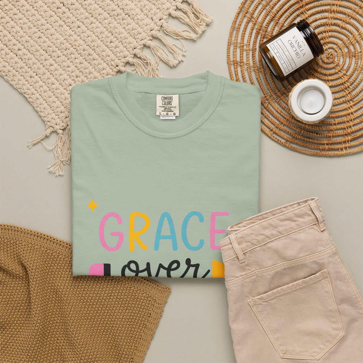 Pencil Graphic T-Shirt Teachers School Gift Women Playful T-Shirt Illustration T-Shirt Educator Enthusiast Whimsical T-Shirt Classroom Graphic
