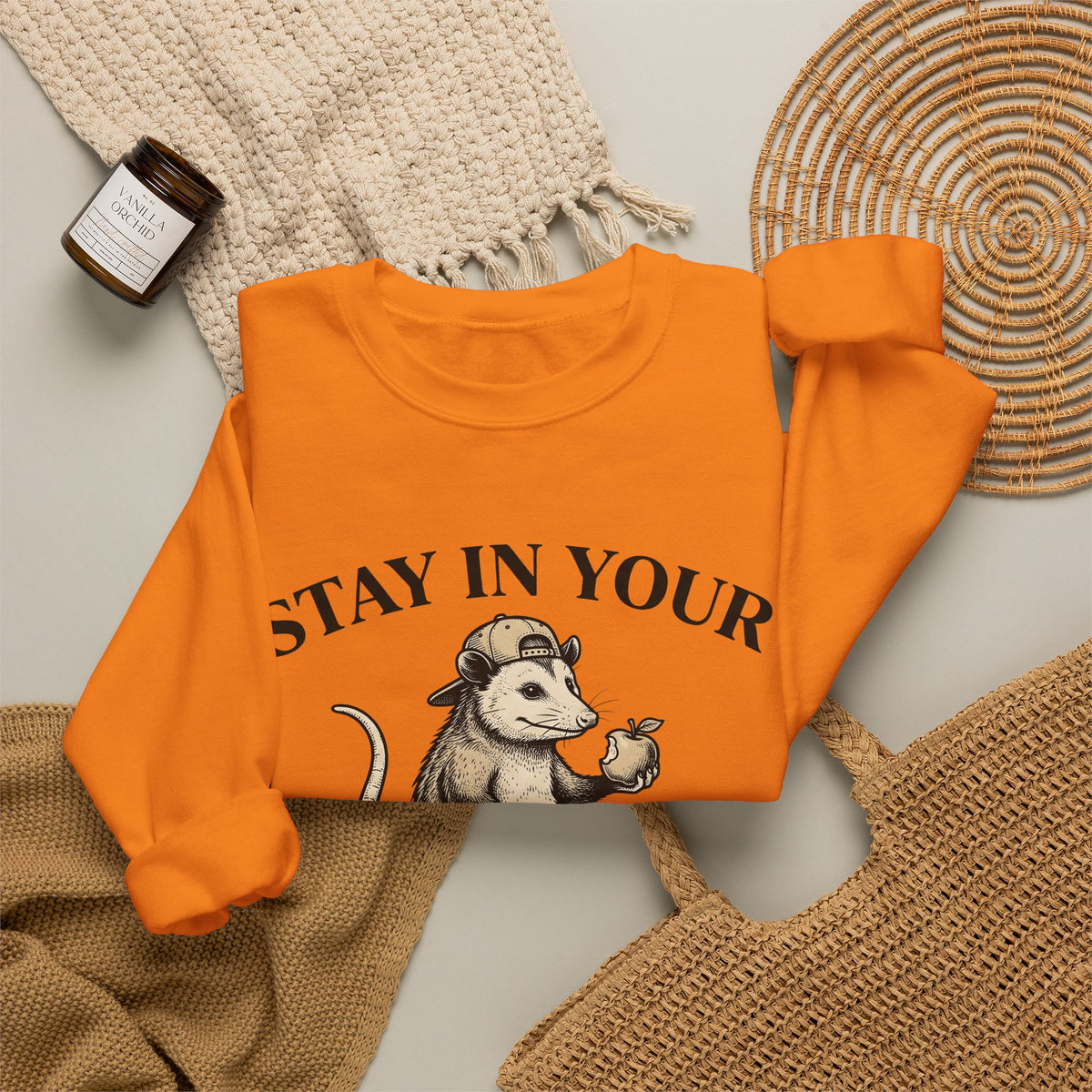 Opossum Skateboard Cute Wildlife Gift Sketch Possum Adorable Fan Drawing Retro Snapback Hat Sweatshirt
