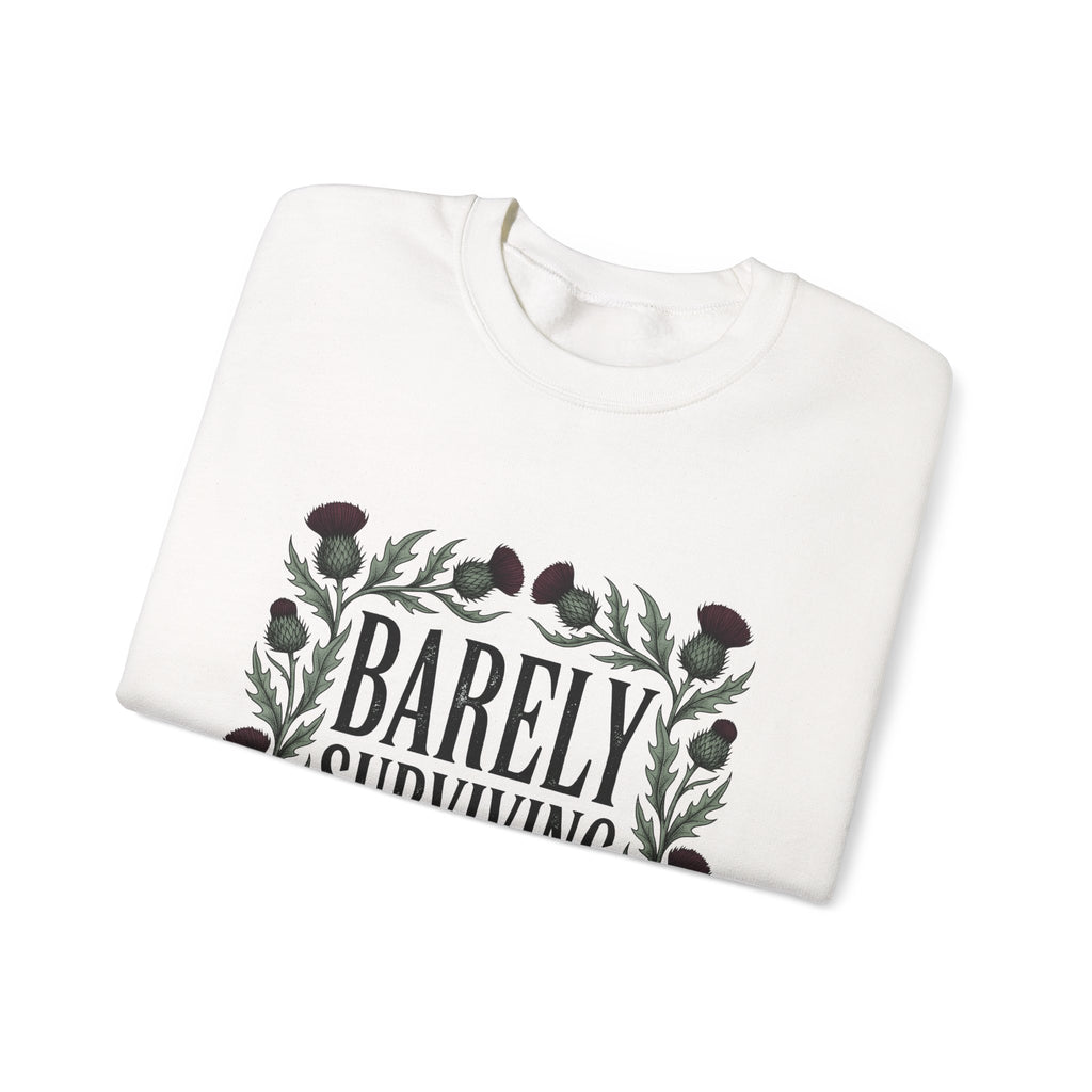 Thistle Flower Graphic Sweatshirt Mom Humor Gift Women Botanical Sweatshirt Thistle Sweatshirt Mother Fan Illustrative Sweatshirt Sarcastic Graphic Vintage