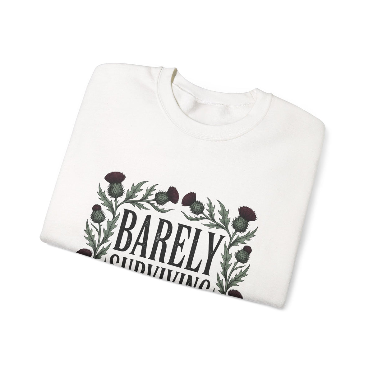 Thistle Flower Graphic Sweatshirt Mom Humor Gift Women Botanical Sweatshirt Thistle Sweatshirt Mother Fan Illustrative Sweatshirt Sarcastic Graphic Vintage