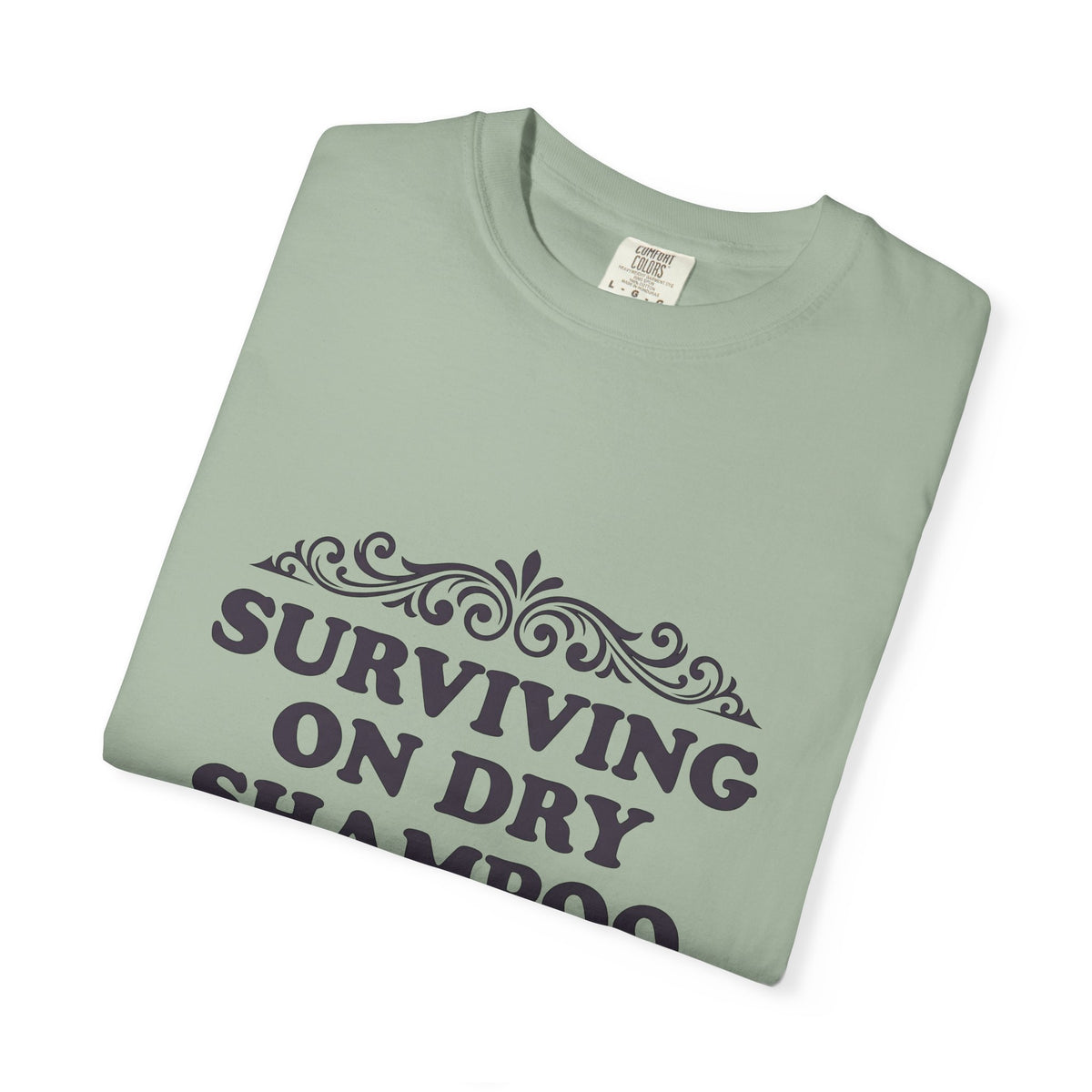 Flourish Design T-Shirt Moms Comedy Gift Women Cartoon T-Shirt Floral T-Shirt Motherhood Fan Comic T-Shirt Humor Graphic Retro Twirl T-Shirt
