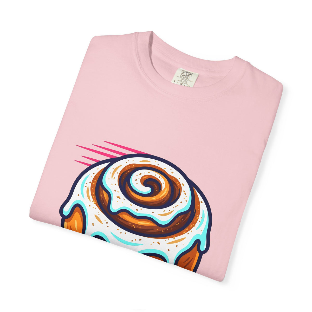 Cinnamon Pastry T-Shirt Desserts Bakery Gift Women Line Art T-Shirt Danish T-Shirt Dessert Fan Illustration T-Shirt Bakery Design Classic Topping