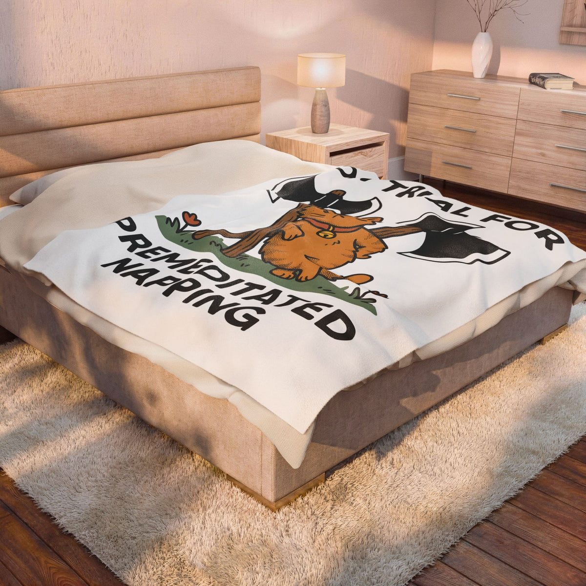 Cat Funny Animal Gift Cartoon Kitten Humor Fan Cute Wildlife Doodle Axes Blanket