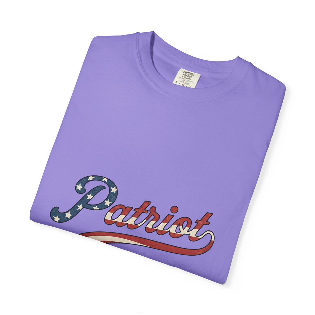 Patriotic Text 4Th Of July Freedom Gift Retro American Text Independence Day Enthusiast Vintage T-Shirt
