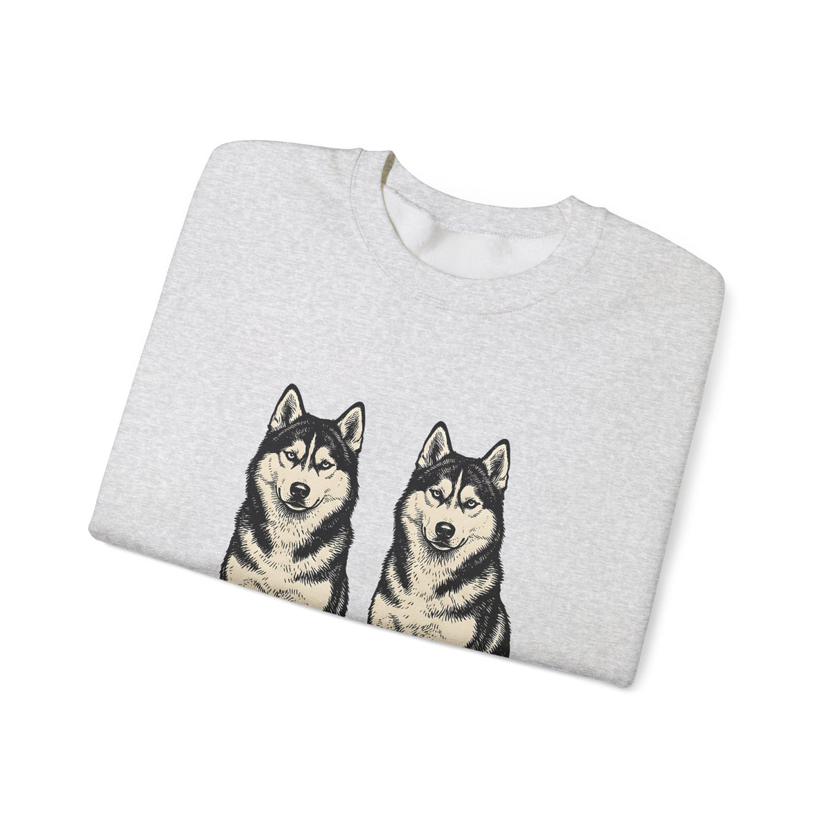 Siberian Huskies Sweatshirt Dog Wildlife Gift Women Doodle Sweatshirt Husky Sweatshirt Dog Fan Doggy Sweatshirt Wildlife Graphic Classic Couple Sweatshirt