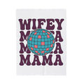 Disco Ball Blanket Moms Party Gift Women Retro Blanket Mirror Ball Blanket Motherhood Fan Retro Style Blanket Celebration Graphic Vintage Bold