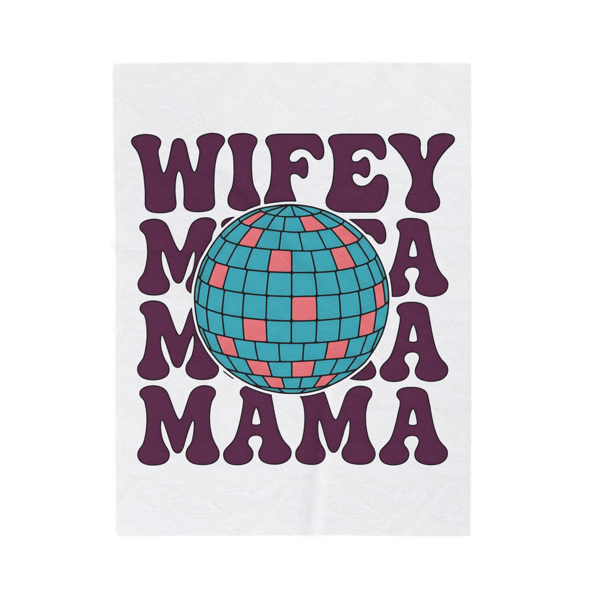 Disco Ball Blanket Moms Party Gift Women Retro Blanket Mirror Ball Blanket Motherhood Fan Retro Style Blanket Celebration Graphic Vintage Bold