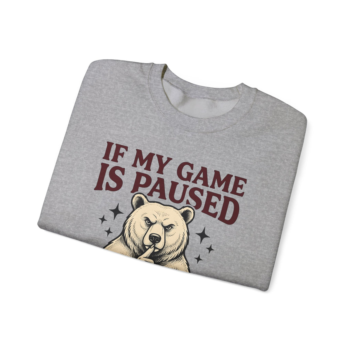 Gamer Bear Gaming Creature Gift Cartoon Teddy Gamer Fan Comic Creature Old School Controller Sweatshirt