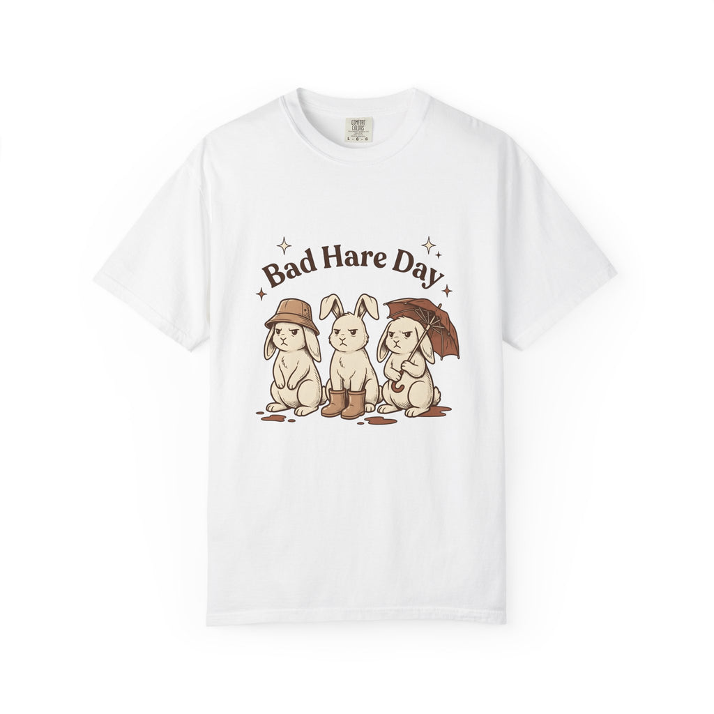 Moody Rabbits T-Shirt Funny Pets Gift Women Animation T-Shirt Bunny T-Shirt Humor Fan Cartoon T-Shirt Animal Graphic Classic Rainshade T-Shirt