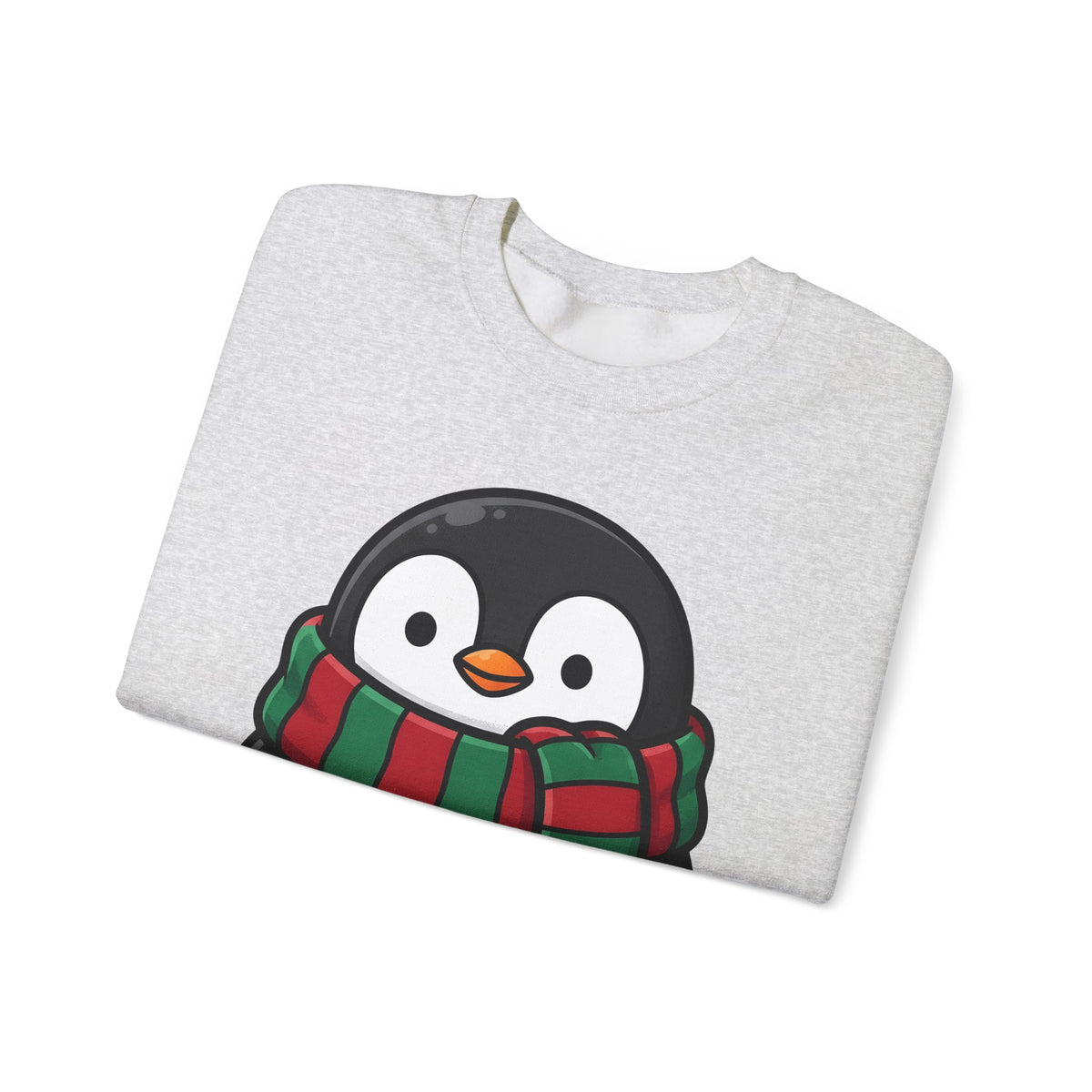 Penguin Clipart Sweatshirt Animals Festive Gift Women Kawaii Sweatshirt Pinguin Sweatshirt Wildlife Fan Cute Sweatshirt Holiday Graphic Comic Neck Wrap Sweatshirt