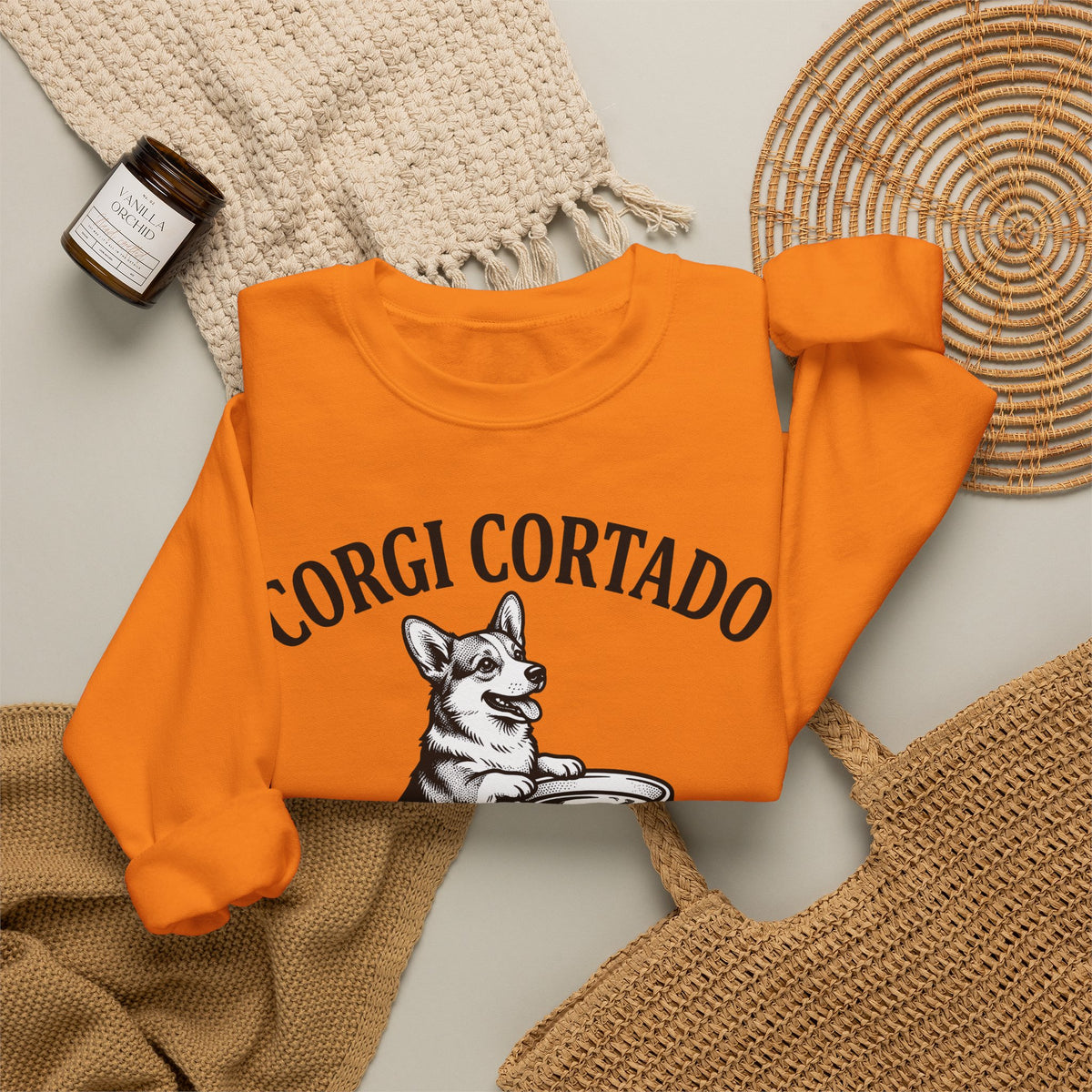 Corgi Sweatshirt Dog Cafe Gift Women Rustic Sweatshirt Pembroke Sweatshirt Dog Fan Country Sweatshirt Coffee Graphic Doodle Latte Cup Sweatshirt
