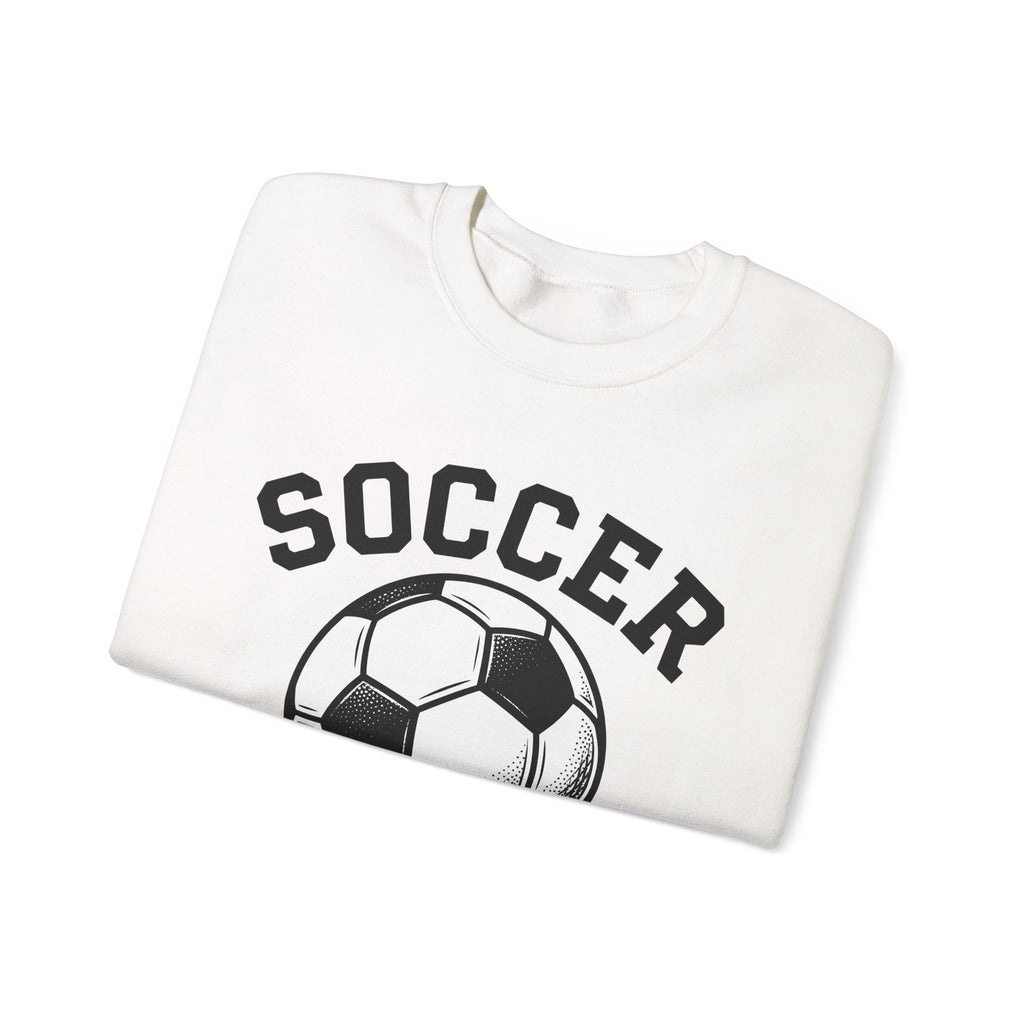 Soccer Ball Moms Sports Gift Vintage Football Mom Fan Retro Athletic Hand Drawn Varsity Sweatshirt