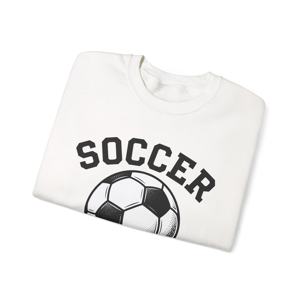 Soccer Ball Moms Sports Gift Vintage Football Mom Fan Retro Athletic Hand Drawn Varsity Sweatshirt
