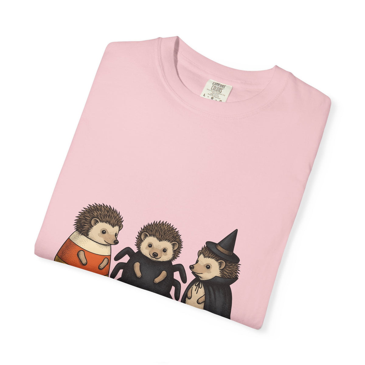 Porcupine Costumes T-Shirt Halloween Critter Gift Women Lovable T-Shirt Quill Pig T-Shirt Horror Fan Quilled Graphic T-Shirt Ink Drawing Wizard Hat