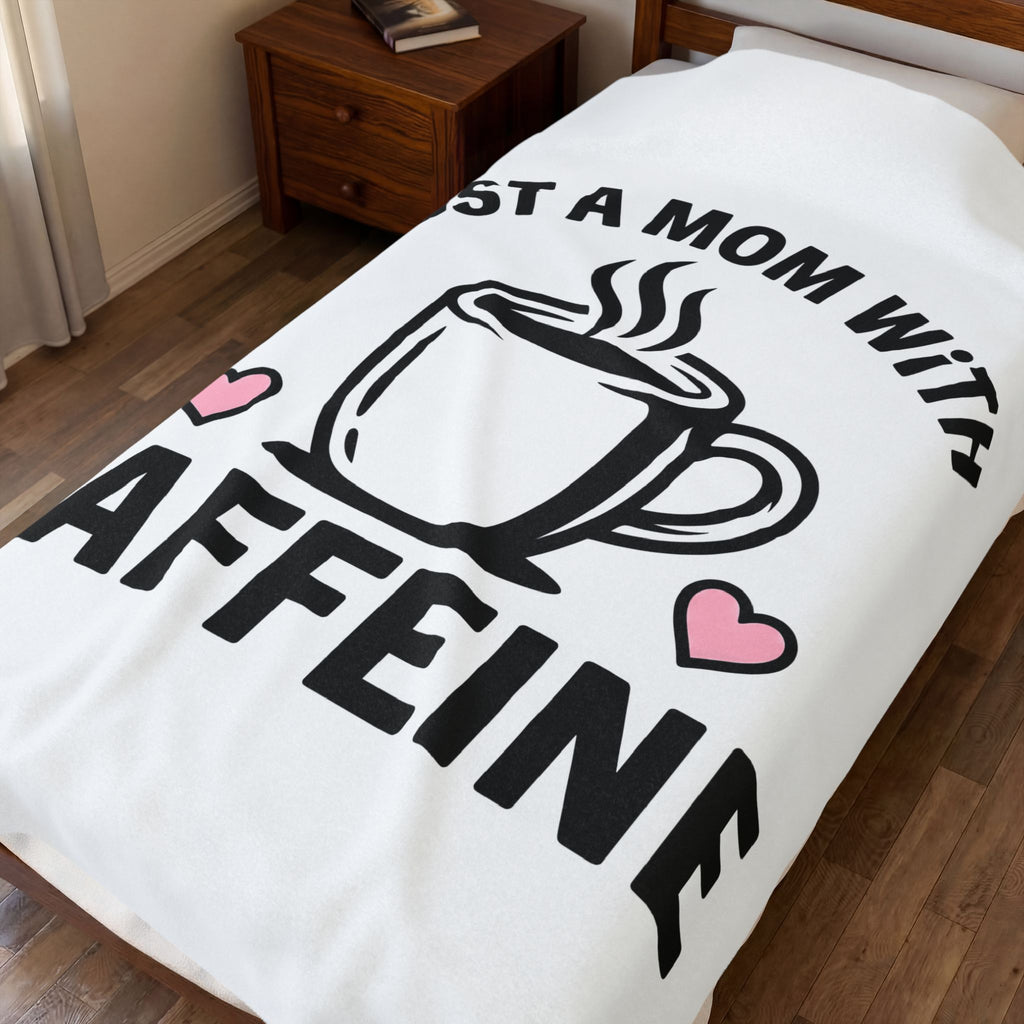 Coffee Cup Blanket Mom Coffee Gift Women Bold Blanket Blanket Blanket Mother Fan Coffee Blanket Graphic Minimalist Heart Blanket