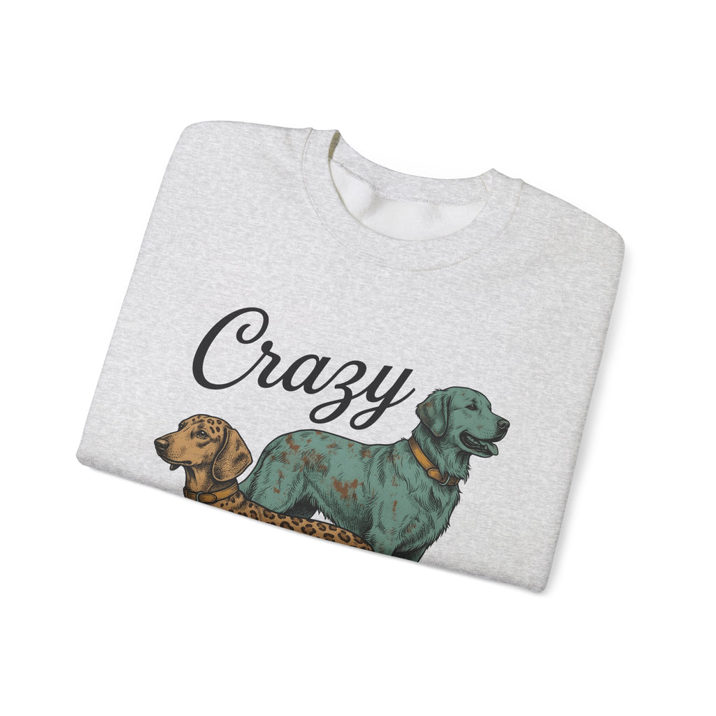 Dog Duo Sweatshirt Dog Mom Pets Gift Women Vintage Sweatshirt Canine Sweatshirt Dog Mom Fan Retro Sweatshirt Animal Graphic Hand Drawn Leopard Print Sweatshirt