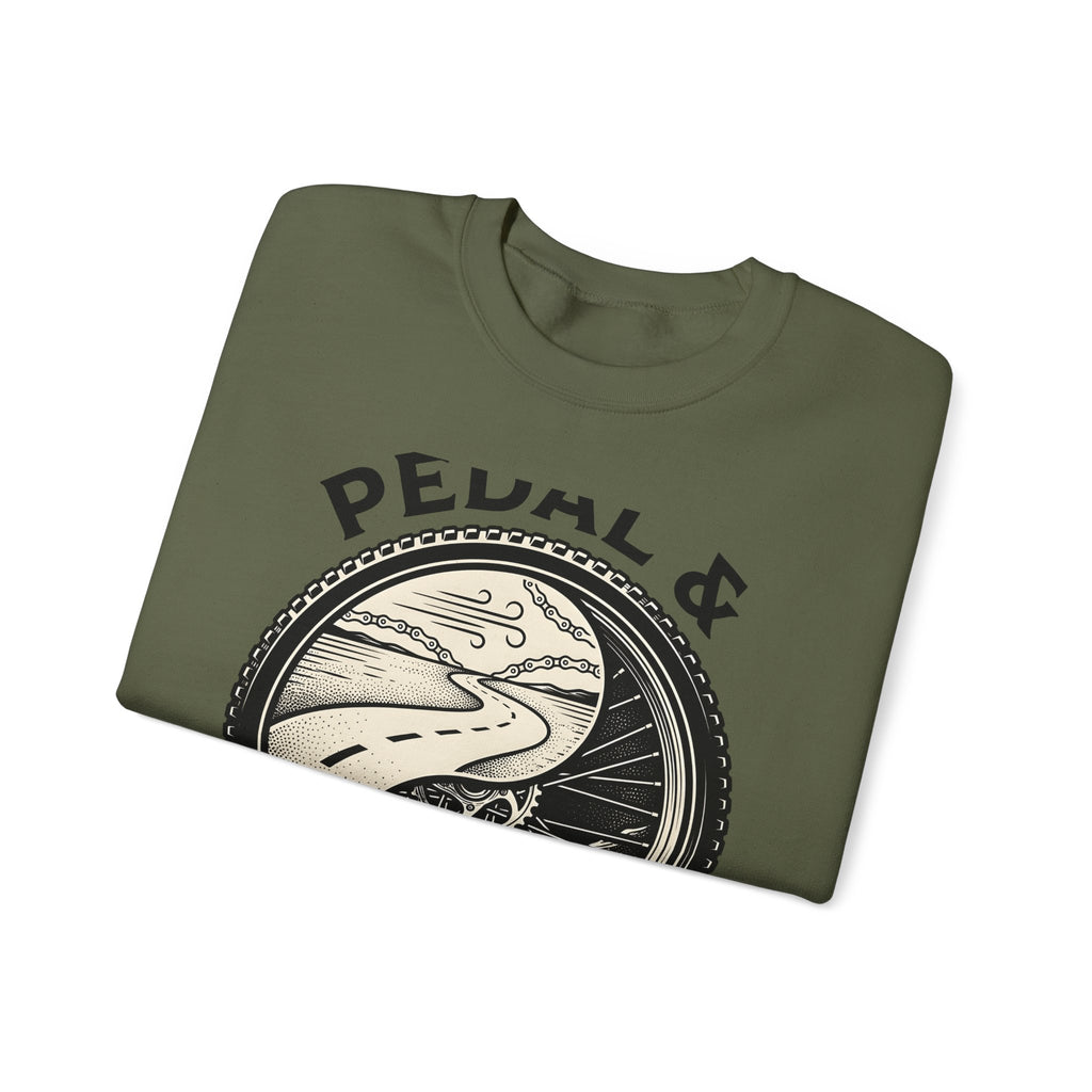 Biking Wheel Sweatshirt Cycling Journey Gift Women Heritage Sweatshirt Spokes Sweatshirt Cyclist Enthusiast Vintage Sweatshirt Travel Graphic Nostalgic