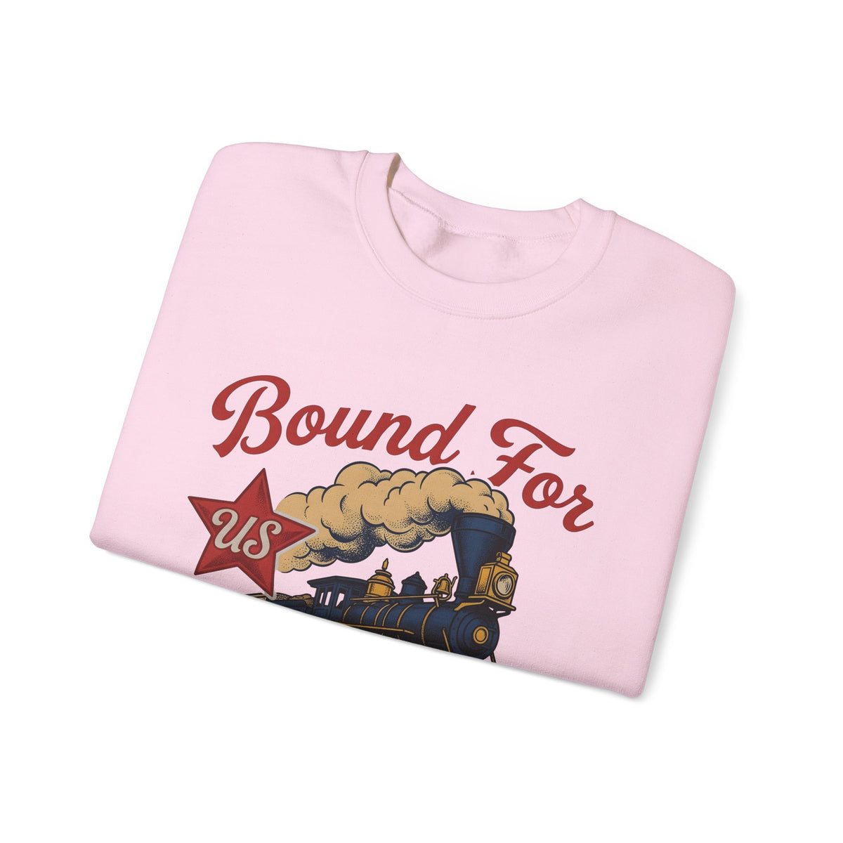 Locomotive Sweatshirt America Flag Gift Women Antique Sweatshirt Train Sweatshirt Patriot Fan Vintage Sweatshirt Banner Graphic Old School Spark Sweatshirt